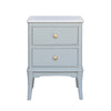 Monroe 2 Drawer Accent Table in Sage with Marble Top, stylish addition