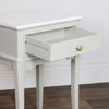 Monroe 1 Drawer Accent Table Stone close view picture with opened drawer