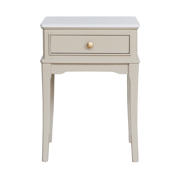 Monroe 1 Drawer Accent Table Stone picture on the white background
