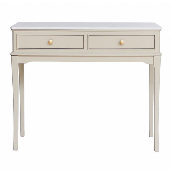 Monroe 2 Drawers Console Table Stone picture on the white background