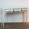 Monroe 3 Drawer Console With Marble Top Stone picture with opened drawers