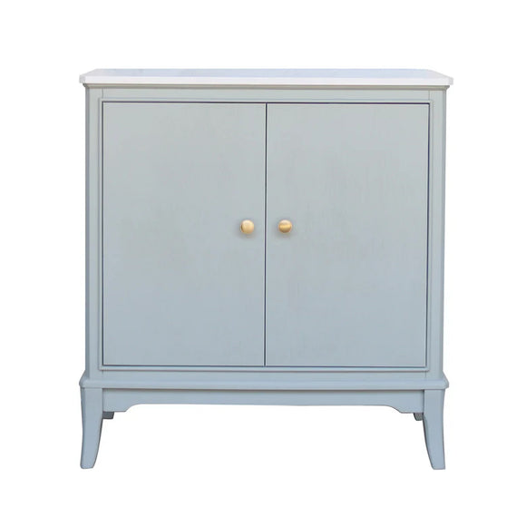 Monroe 2 Door Cabinet With Marble Top Sage elegant design