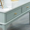Monroe Coffee Table With Marble Top Sage close view picture of the table design