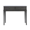 Elegant 2 drawer console table with marble top