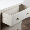 Monroe Large 3 Drawer Locker Stone close view picture of the opened drawer