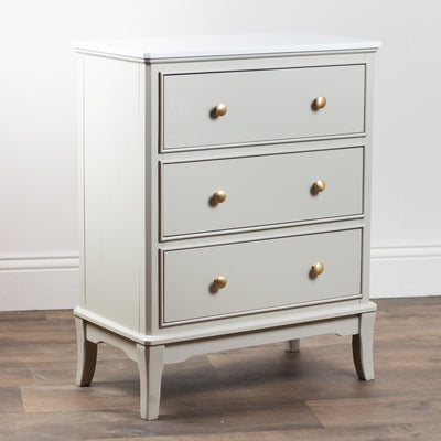 Monroe Large 3 Drawer Chest – Modern Wooden Chest of Drawers