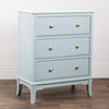 Monroe Large 3 Drawer Locker With Marble Top Sage picture from the side