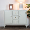 Monroe Sideboard With Marble Top Stone front view live style picture
