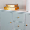 Monroe Slim Sideboard With Marble Top Sage close view picture of the sideboard design