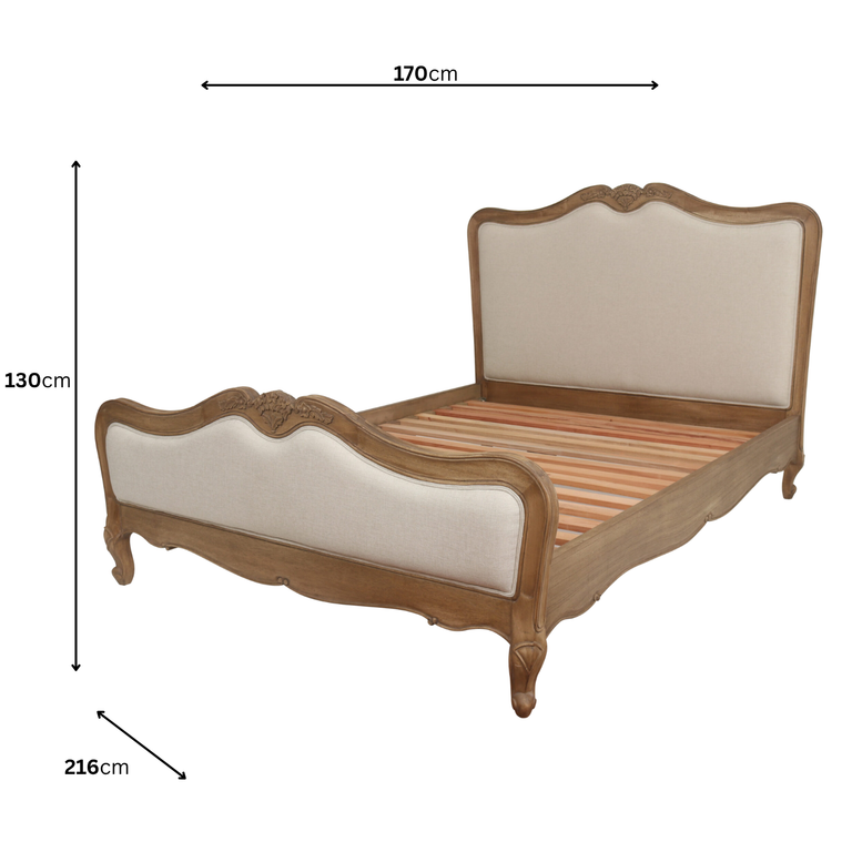 Monte Cristo 5ft Fabric King Size Bed