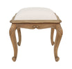 Monte Cristo Dressing Stool wooden stool with fabrick chalk upholstery