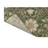 Morris & Co Montreal Floral Rug Forest hand-knotted rug with no backing