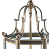 Moorgate 3 Light Lantern Antique Brass close view picture of the lanterns top