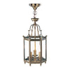 Moorgate 3 Light Lantern Antique Brass picture on the white background