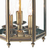 Moorgate 3 Light Lantern Antique Brass picture of the glass shade