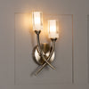 Morgan 2 Light Wall Light Antique Brass life style picture