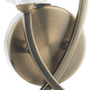 Morgan 2 Light Wall Light Antique Brass  close view picture of the fitting plate