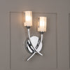 Morgan 2 Light Wall Light Polished Chrome life style picture