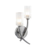 Morgan 2 Light Wall Light Satin Chrome picture on the white background