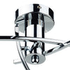 Morgan 3 Light Semi-Flush Polished Chrome close view picture of the fitting place