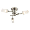 Morgan 3 Light Semi-Flush Satin Chrome picture on the white background