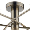 Morgan 6 Light Semi-Flush Antique Brass close view picture of the fitting plate