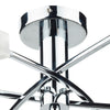 Morgan 6 Light Semi-Flush Polished Chrome close view picture of the fitting plate