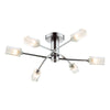 Morgan 6 Light Semi-Flush Satin Chrome picture on the white background