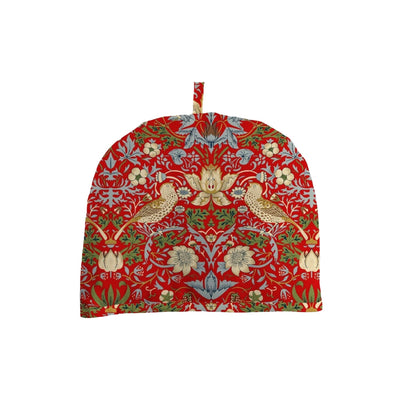 Morris & Co Strawberry Thief Tea Cosy - Crimson