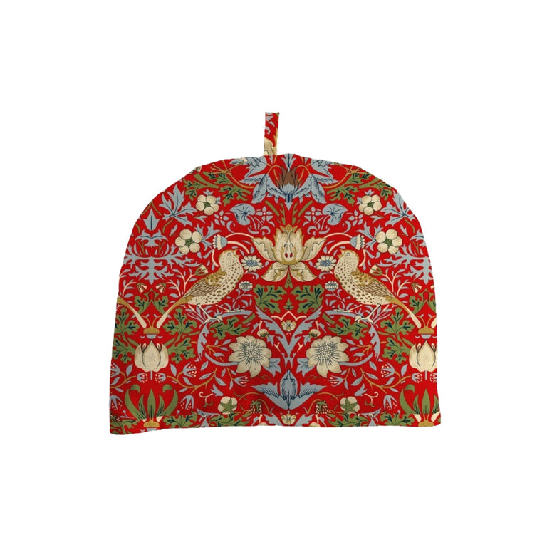 Morris & Co Strawberry Thief Tea Cosy - Crimson