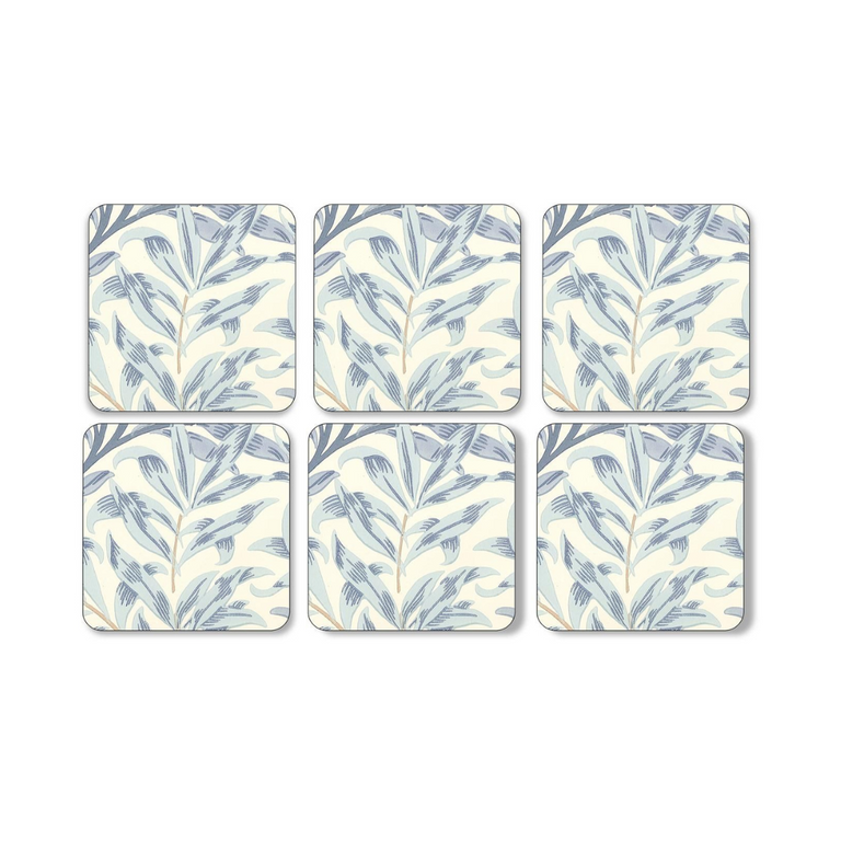 Morris & Co Willow Boughs Set of 6 Coasters - Blue