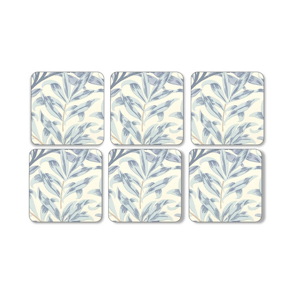 Morris & Co Willow Boughs Set of 6 Coasters - Blue