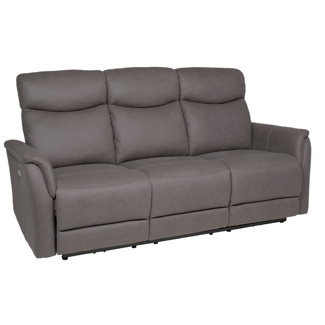 Mortimer 3 Seater Electric Recliner Sofa Grey