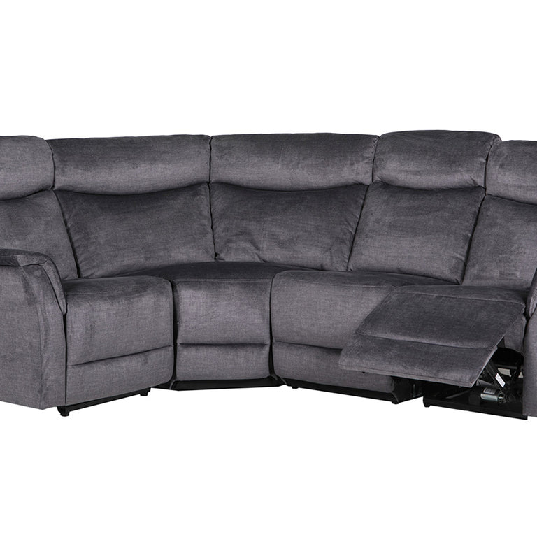 Mortimer Corner Group Electric Recliner Sofa Graphite