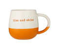 Rise And Shine Mug in fiery burnt orange