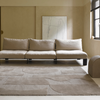 Brink & Campman Mural Bold Geometric Rug Cement lifestyle picture in the living room