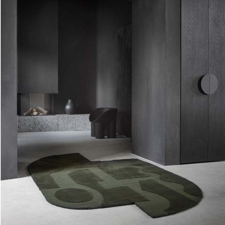Brink & Campman Mural Form Geometric Rug Forest