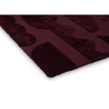 Brink & Campman Mural Modest Geometric Rug Burgundy tufted wool rug with a cut pile