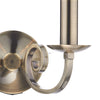 Murray 2 Light Wall Light Antique Brass close viewpicture of the arm