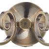 Murray 2 Light Wall Light Antique Brassclose view picture of the fitting plate