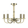 Murray 5 Light Armed Pendant Antique Brass picture on the white background