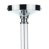 Murray 5 Light Armed Pendant Polished Chrome close view picture of the fitting plate