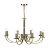 Murray 8 Light Armed Pendant Antique Brass picture on the whte background