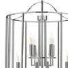 Myka 8 Light Lantern Polished Chrome  close view picture of the cage
