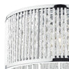 Nantes 3 Light Flush Polished Chrome close view pictu of the shade