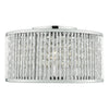 Nantes 3 Light Flush Polished Chrome made in contemporary design