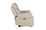 Nardo 2 Seater Electric Recliner Cashmere picture from the side