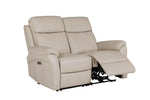Nardo 2 Seater Electric Recliner Cashmere picture with reclined seat
