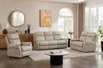 Nardo Armchair Cashmere life style picture with 2 and 3 seater sofa
