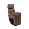 Nardo console sectional in brown with hidden storage and charging